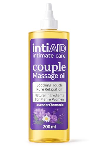 Image of Couple Massage oil with Sensual Bliss of Lavender & Chamomile. Ideal for Couples Date Nights, Mutual Pleasure & Soothing Massage Experience. Non-Sticky Texture - 200ml.