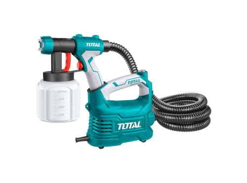 Image of TOTAL HVLP Floor Based 500W Iron Electric Spray Gun with 800ml Aluminium Can (Multicolour) (550W- Plastic Can)
