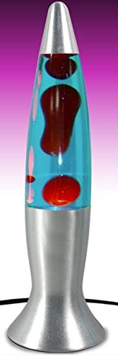 Lampara de Lava 40cm Colores a Elegir (Azul-Rojo)