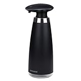 Wimaha Automatic Sensor Soap Pump, Countertop Soap Dispenser, IR Infrared Touchless Auto Soap Dispenser for Bathroom, Kitchen, Adjustable Dispensing Volume, Large Capacity 11oz, Black