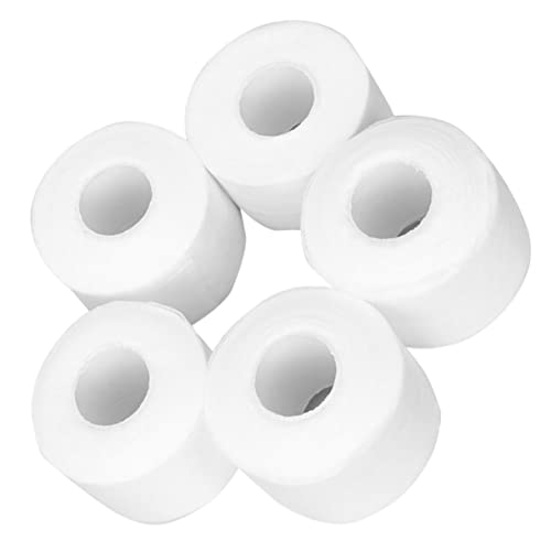 LRXIYODE 5ロール 防水使い捨てバーバーネックストリップ巻 軽量吸汗不織布製 理容室サロン用髪カット首保護ストリップ