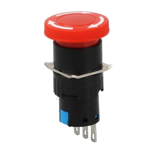 Interrupteur bouton rotatif 16mm 1NO1NC pour éviter les redémarrages de machine