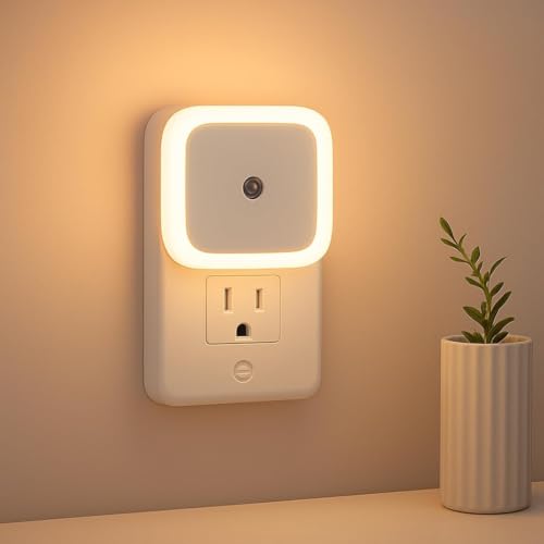 laksinor Smart Motion Sensor LED Light Bulb with Automatic On/Off and Dimmable Warm White Glow, Energy Efficient 7W LED Bulb for Home, Stairs,...