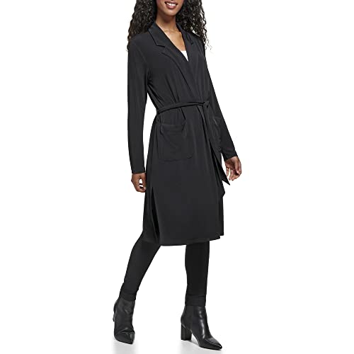 Image of Calvin Klein Long Open Cardigan with Belt