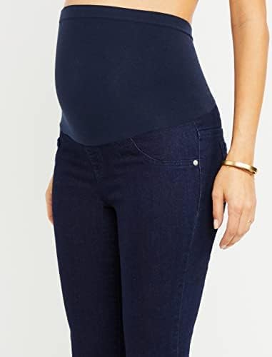 Motherhood Maternity Women's Indigo Blue Super Stretch Secret Fit Over The Belly Skinny Jeans
