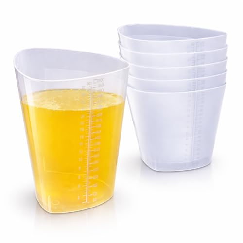 Set de 5 vasos medidores plásticos triangulares 32 oz miniatura 2