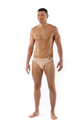 Men's Invisible Briefs Stretch Cotton Nude Beige, 2 Pack2