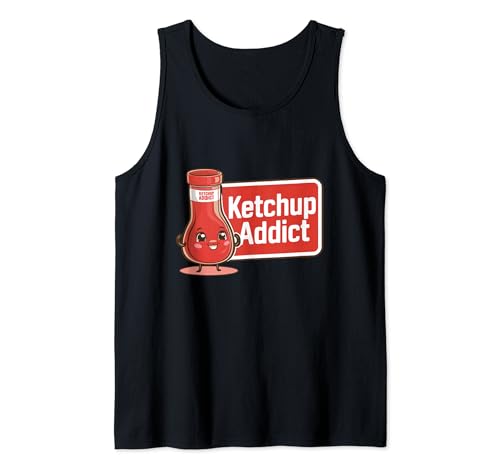 Ketchup Addict Tomato Ketchup Lover Funny Foodie Débardeur