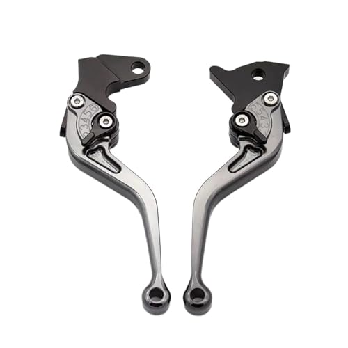 HATSVTGR Für Y&amaha XSR900 XSR700 ABS 2016-2021 FZ8 2011-2015 Verstellbarer Hebel Motorradbremskupplungshebel(Grau 147 mm)