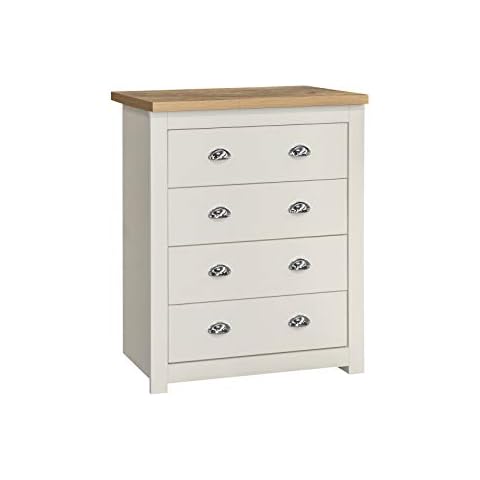 Birlea Chest, Engineered Wood, Cream, One Size Cover
