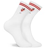 【Chaussettes amusantes】Chaussettes brodées uniques et amusantes avec un motif de verre à vin Aperol Spritz brodé dessus. Amusantes et élégantes, elles sont parfaites pour être utilisées comme chaussettes de maison, chaussettes de couchage et chaussettes de sol. Respirant et confortable. Ils peuvent apporter surprise et rire à vous et à vos amis