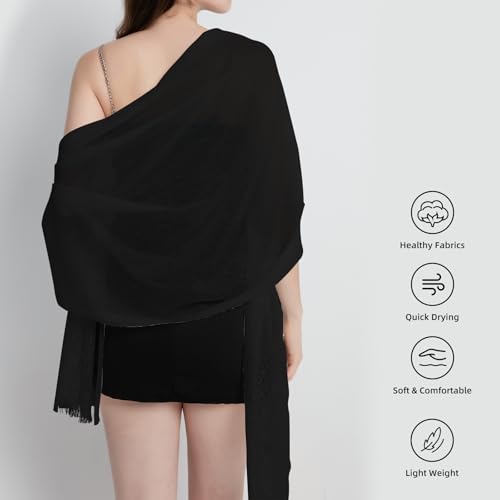 Lace Shawls and Wraps for Evening Dresses，Women's Scarf Pashmina Shawls Wraps for Wedding Large Warm Soft Scarves2