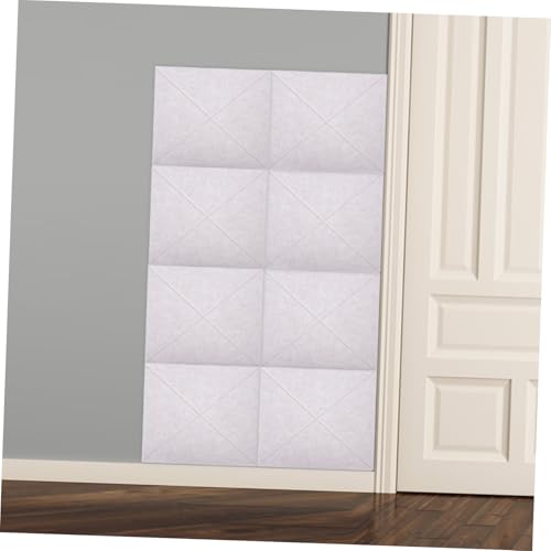 Sosoport 6 paneles acústicos autoadhesivos para insonorización de paredes, ideales para estudios en casa, alta densidad, absorción de sonido, material aislante decorativo de fibra de poliéster miniatura 5