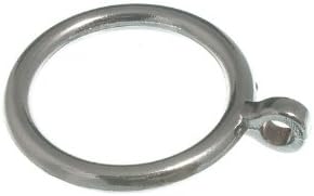 Lot of 48 Metal Curtain Pole Rod Ring Cp Chrome Plated 28Mm Id