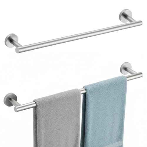 24-Inch 2-Pieces Towel Bars, Stainless Steel Towel Racks for Bathroom Wall Mounted, Brushed Nickel...