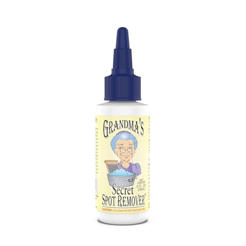 Image of Grandma's Secret Spot Remover - Chlorine, Bleach and Toxin-Free Fabric Stain Remover for Clothes - Removes Oil, Paint, Blood and Pet Stains – 2 Ounce, 6 Pack