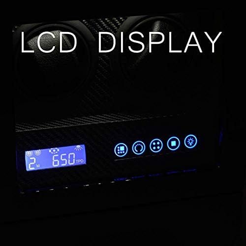 FENOKD Mechanical Watch Shaker Automatic Watch Winder Box, LCD Screen Display, Quiet Motor and AC Adaptor Power, Watches Storage Display Box