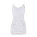 CBLARMIA Wedding Guest Dresses for Women Slimming Bodycon Sundress Sleeveless Ruched Mini Dresses Fitted Party Club Short Tank Dress Fashion College Graduation Dress Maternity Clothes White