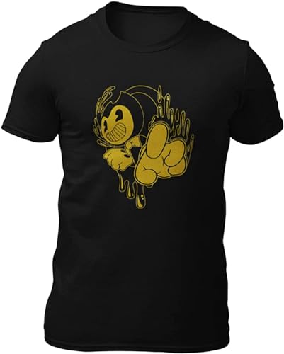 Bendy Gold Men T-Shirt Unisex Black Casual Tees Size XXL