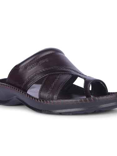 Image of Liberty Healers Black & Brown Ethnic Thong Slippers for Men