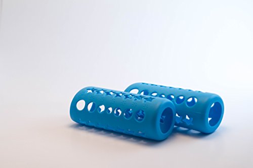 Silicone Glass Baby Bottle Cover By Hnr - 2 Pack Blue #TOP5