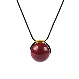 Feng Shui-Anhänger, natürlicher violetter Zinnober-Kristall, Zinnober-Perlen, Anhänger, Halskette, Feng Shui, Reichtumsamulett gegen das böse Chakra, verstellbarer Anhänger, Glücksgeschenk for Männer