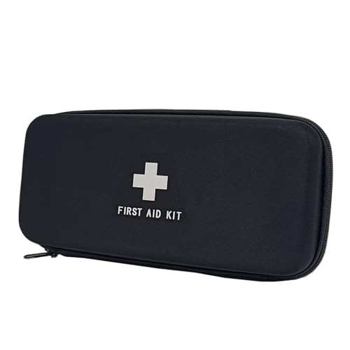 Image of First Aid Hard Case Empty First Aid Hard Case First Aid EVA Medicine Red Medical Bag for Home Health Emergency Pets Dog First Responder Camping Outdoors (Rectangle 10.4x4.7x2.4 inch)