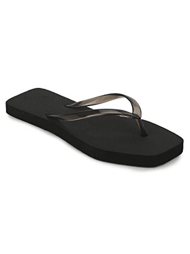 Truffle Collection Women’s FLIPFLOP105 Black EVA Flats