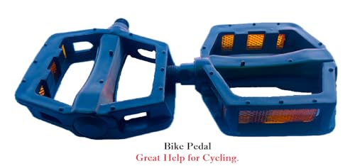 Image of Ilsha ABS Plastic (Strong) Cycle Bicycle Pedal Set MTB Mountain Senior Ranger Bikes Free Size Good Design with Anti-Slip Pins.