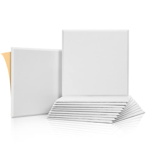Insonorizacion Acustica Pared Autoadhesivo, 12 Piezas Placas Aislamiento Acustico Alta Densidad para Decoración de Paredes y Tratamiento Acústico(30x30x0.9cm) (Ordinario, Blanca) Cover