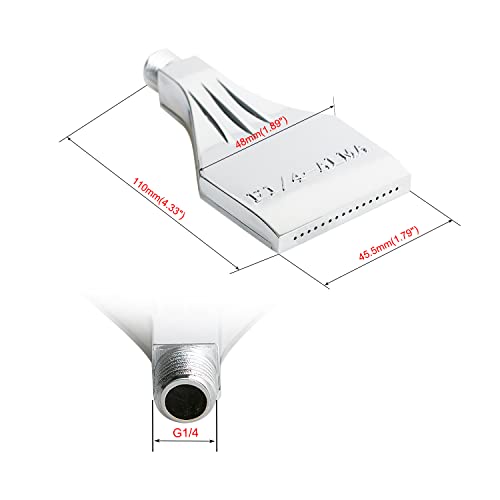 Image of 1PCS G1 /4 Male Thread Aluminum Alloy Flat Nozzle Air Blowing Nozzle Suitable for Compressed Air Machine Parts, Dust Removal, Cooling, Drying, Surface Treatment