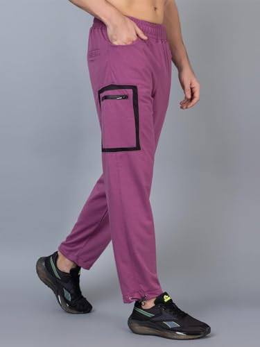 Image of CHKOKKO Men's Regular Fit Mid Rise Designer Track Pant Lower with Pocket