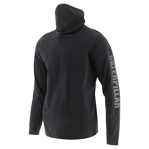 T-shirt Caterpillar pour homme en coton noir col rond