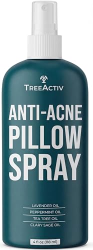 Anti-Acne Pillow Spray, 4 fl oz, Lavender Sleep Spray, Pure Essential Oil Air Freshener, Pillow Linen Spray for Bedding, Aromatherapy Lavender for Sleep, 1000 Sprays