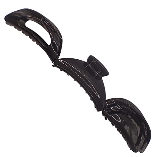 Topkids Accessories 3 Pack Women Large Bulldog Hairclip Trendy Womens Clips for All Hair Types (black) - Image 3