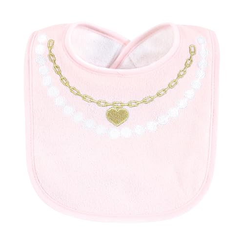 Image of Hudson Baby Infant Girl Cotton Terry Drooler Bibs with Fiber Filling, My Mama, One Size