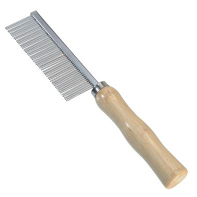 Camon® Hundekamm mit 50 Zähnen und Holzgriff - sehr fein Cover