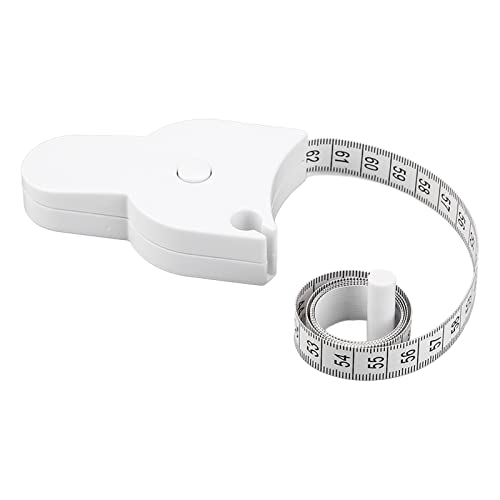 OEBUAFI Cinta Métrica Corporal Retráctil de Doble Escala con Bloqueo Automático y Regla Engrosada Reforzada para Medir el Busto, la Cadera y la Muñeca, 3,7 X 2,2 Pulgadas