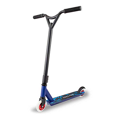 Pro scooter stunt bleu : la solution aluminium sûre pour débutant de 6 à 12 ans