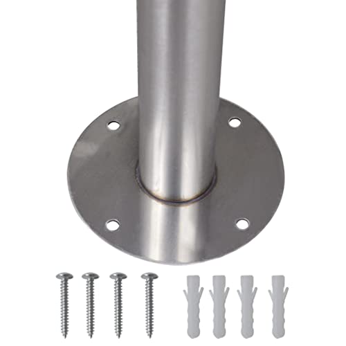 Buzón doble de acero inoxidable con soporte para periódicos resistente a la intemperie exterior 6