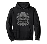 Kingdom Hearts Scrolled Keys Crossed Heartless Design Pullover Hoodie