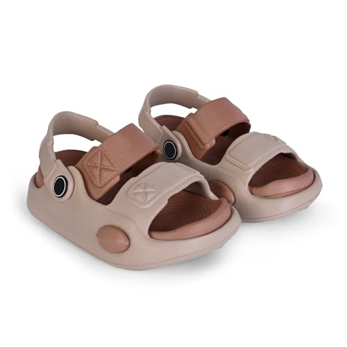 Image of GLJ Kids Comfort Clogs Sandals For Boy And Girl, 1 to 4 Years, Two-Strap Design, Easy To Wear Slip On, Dust and Waterproof, 7101