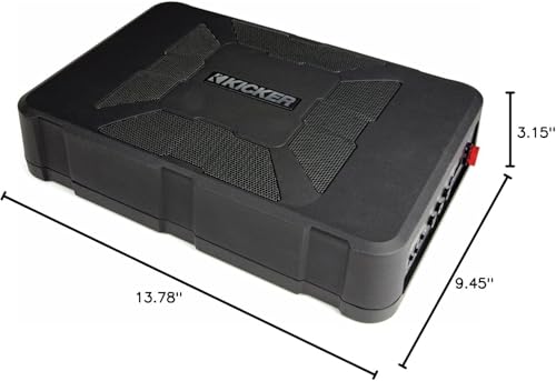 Kicker 11HS8 Hideaway Compact 8in Powered HS8 Sub Box (Renewed)