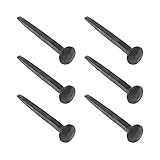 Square Clavos Nails Black Wrought Iron Set Of 6