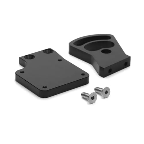 Brushless Conversion Motor Holder Motor Mount Bracket Seat for Trxs for Revo 2.5/3.3 E-Revo RC Car Upgrade Parts(Black)