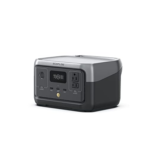 EF ECOFLOW RIVER 2, 120V, Estação Elétrica Portátil Bateria, 256Wh/Carregamento Rápido de 1 hora, Uso em caso de falha de energia