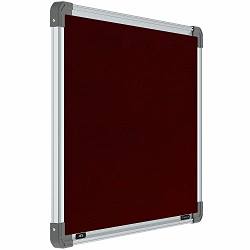 Image of Scholar Art Metis 1.5x2 Feet Fabric Pin-up Board for Study Room & Wall | High Strength Velvet Cloth + High Density Soft Board for Pinning Photos, Sticky Notes & Reminders (Maroon)