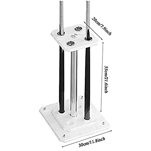 Support de queues de billard vertical meuble rangement sol en bois - 3