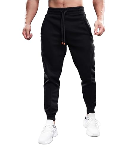 Fioboc Weekend Performance Joggers for Men Sweatpants with Zipper Pockets Athletic Jogger Mens Workout Pants M-3XL