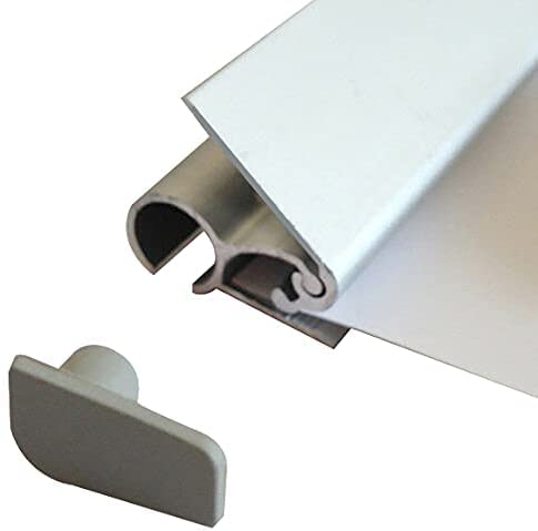 4LessCo 4 Less Co 24x79 Inch Aluminum Retractable Banner Stand Trade Show Roll Up Display Sign Silver